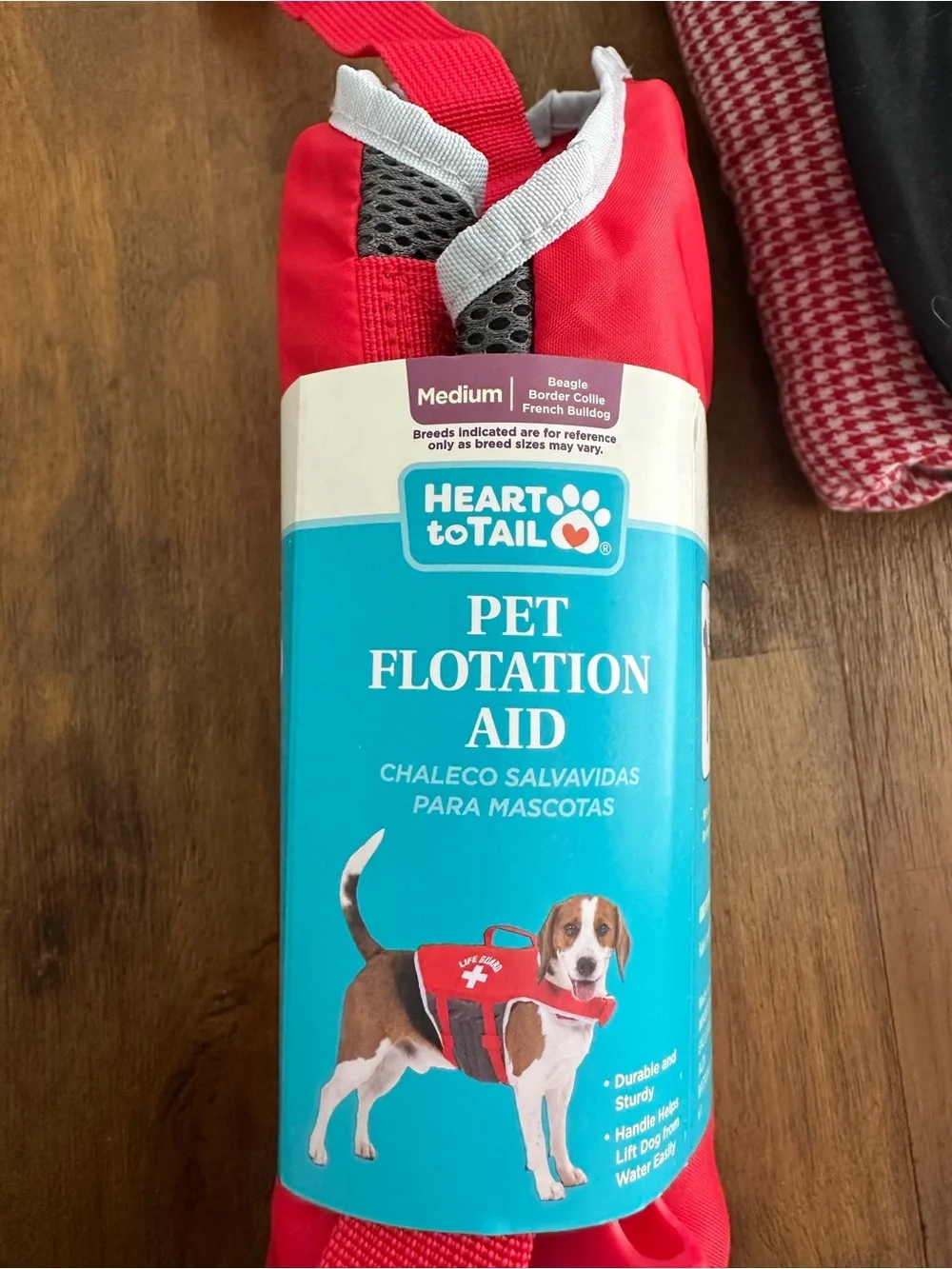 Red Pet Flotation Aid - Dog Life Jacket
